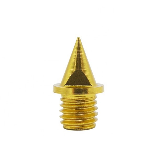 Gold Carbon Lite Spikes - Pyramid 6mm